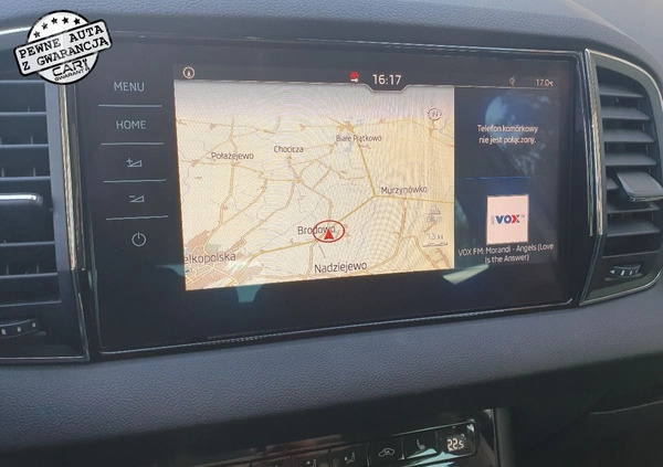 Skoda Karoq cena 89900 przebieg: 81000, rok produkcji 2018 z Człopa małe 781